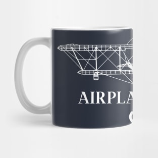 Vintage Biplane Airplane mode on Mug